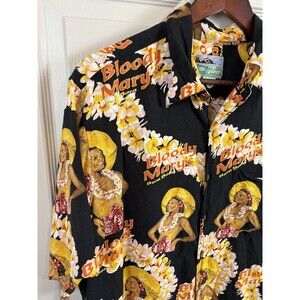 Reyn Spooner Bloody Mary Hawaiian Shirt Mens Button Down Large - 444